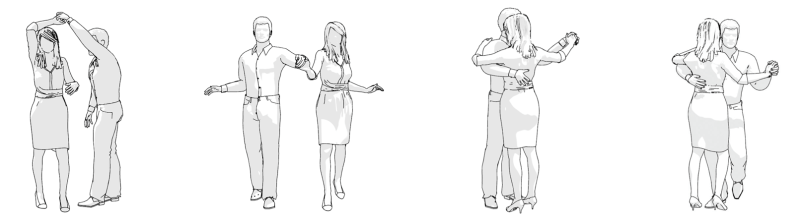 danças ssociais desenhos