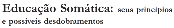 educacao somatica artigo