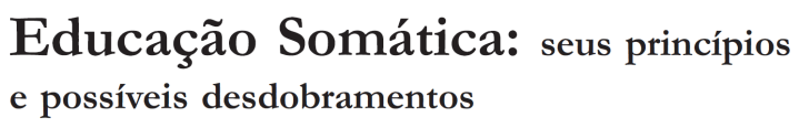 educacao somatica artigo