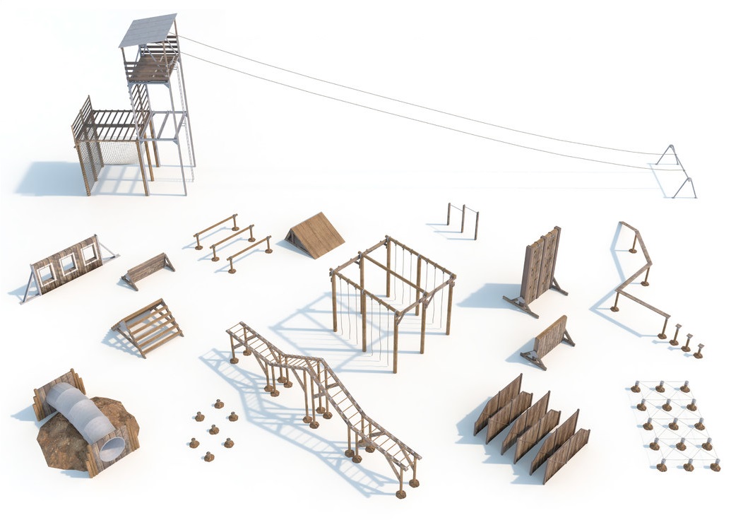 corrida de obstáculos