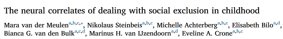 correlatos neuronais da exclusão.